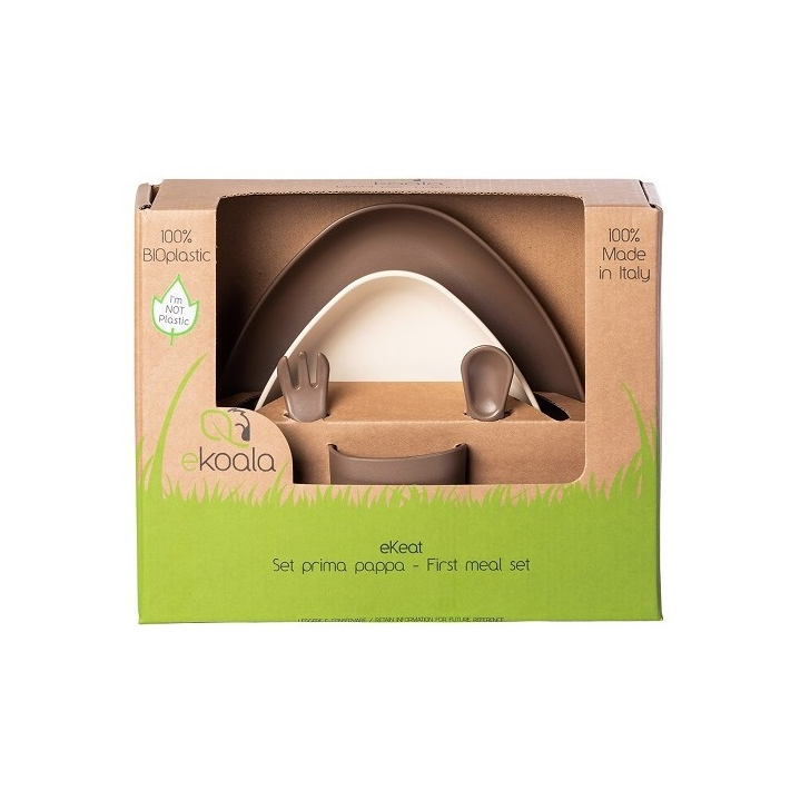 Set de masa Prima Pappa, eKoala, BIOplastic, Brown