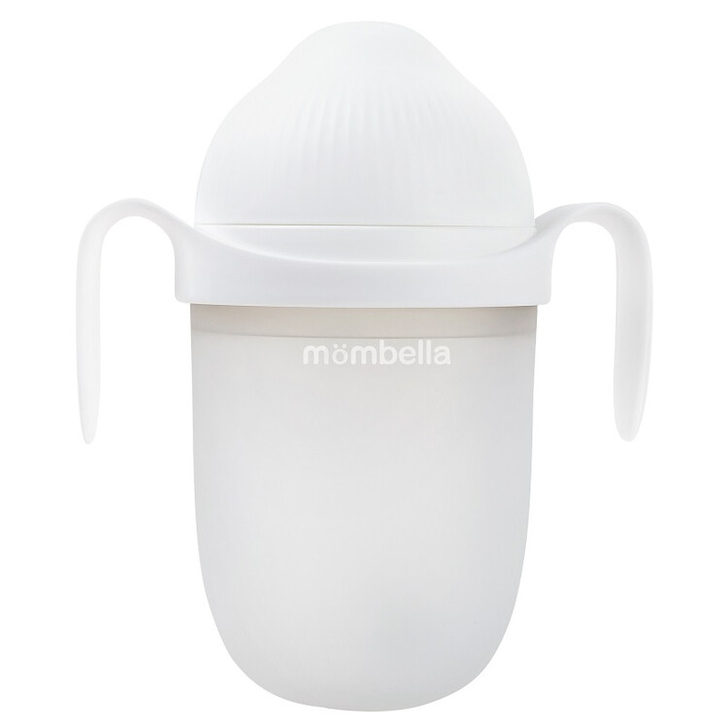 Biberon Anticolici Mombella Breast-Like, 300ml, Tetina 360° XL Flux Consistent, 100% Silicon, Ivory