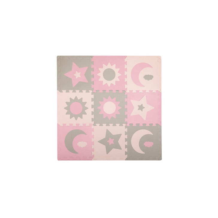 Covoras de joaca puzzle 120x120 cm Momi, Nebe - Pink