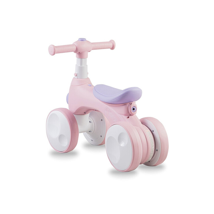 Bicicleta cu lumini, sunet si difuzor de balonase, Momi Tobis - Pink