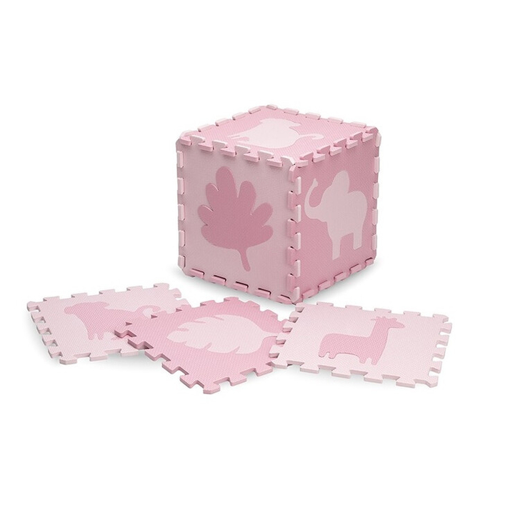 Covoras de joaca Puzzle 150x150 cm, Momi Zawi - Pink