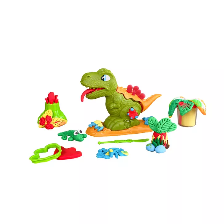 Set plastilina, accesorii si jucarie pentru modelaj Lovin - Dino Max