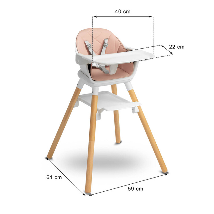 Scaun de masa multifunctional 4 in 1 Caretero BRAVO Bej