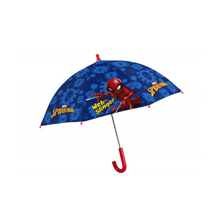 Umbrela Perletti manuala 38 cm cu inchidere cu siguranta Spiderman