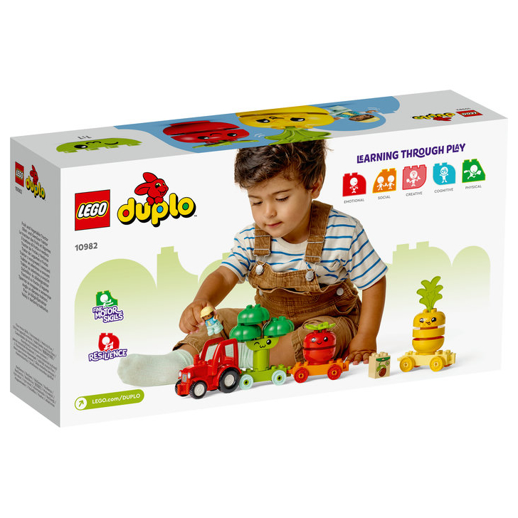 Set de construit - Lego Duplo , Tractor cu fructe si legume