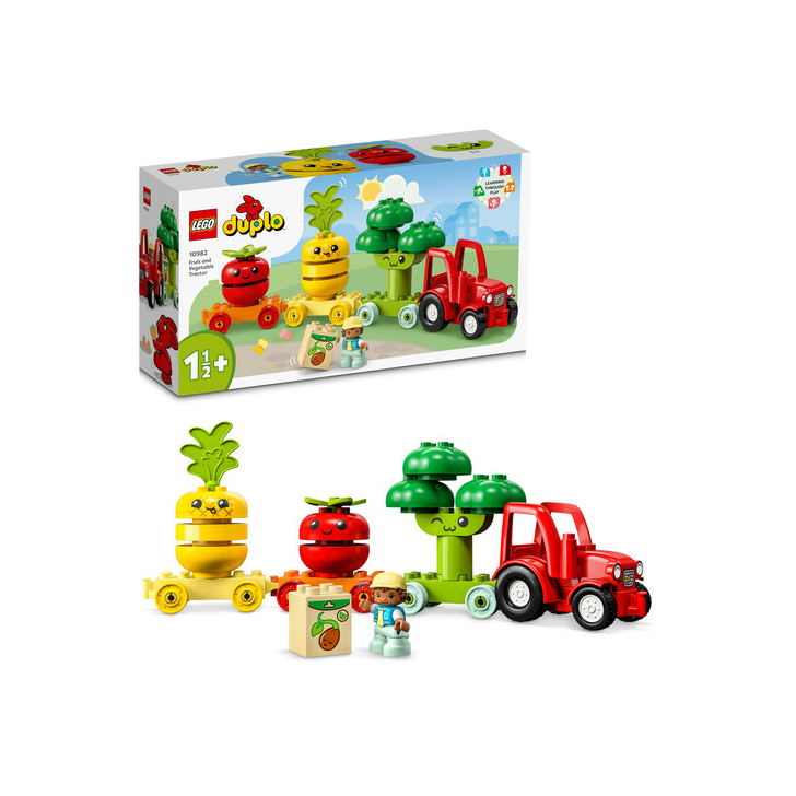 Set de construit - Lego Duplo , Tractor cu fructe si legume