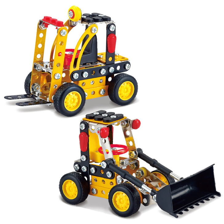 Kit STEM Vehicule de construcție 2 in 1, nivel incepator