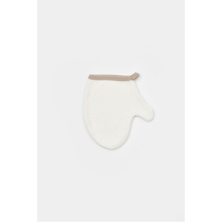 Set de baie cu prosop si manusa Girafa, BabyCosy, Ecru