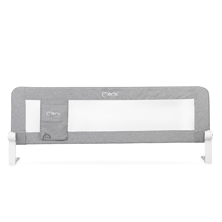 Bariera de siguranta rabatabila pentru pat, Momi Lexi, Light Grey