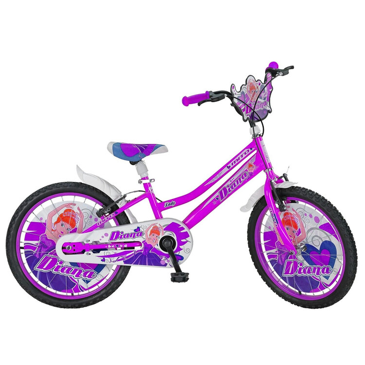 Bicicleta copii 16", MITO Diana, varsta 4-6 ani, violet