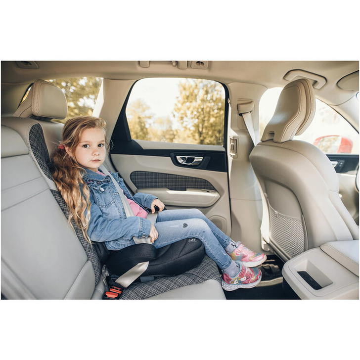 Inaltator auto, Cosmo I-Size, Cu isofix, Cu spatar inaltat si cotiere, Potrivit pentru copiii intre 125 si 150 cm sau intre 25 si 36 Kg, FreeON, Conform cu standardul european de securitate ECE R129, Gray