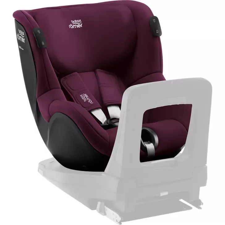 Scaun auto-sezut Dualfix iSense Burgundy Red Britax-Romer