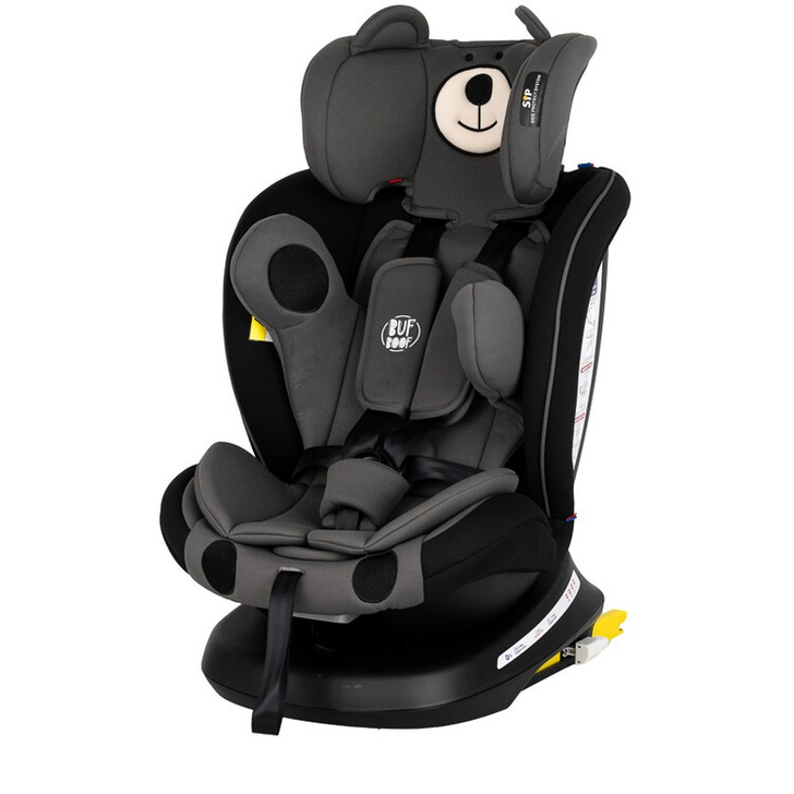 Scaun Auto Tweety Plus DELUXE BUF BOOF UrsBlack cu Isofix rotativ 360 grade 0 36 kg