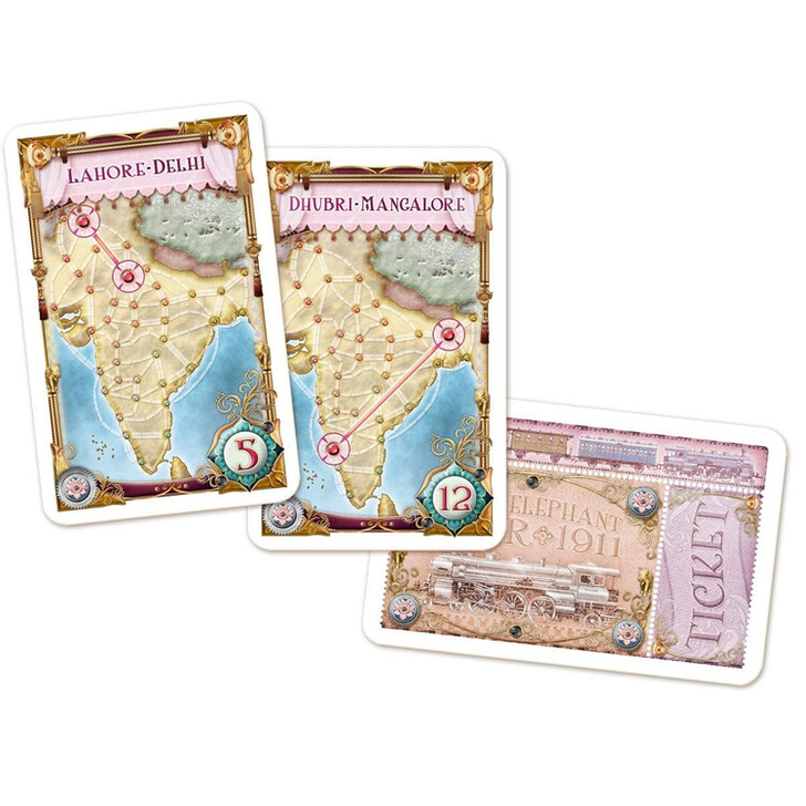 Joc de societate Ticket to Ride Map Collection India & Swiss, limba engleza