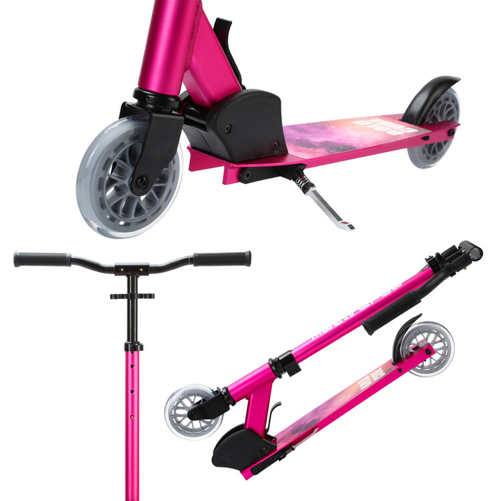 Trotineta fete cu 2 roti pliabila - Scooter Deluxe Fuchsia