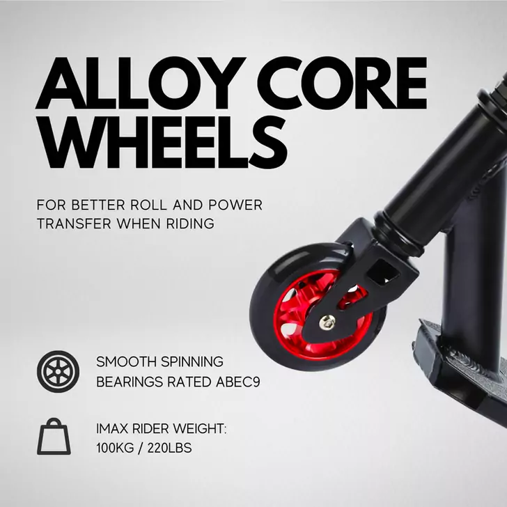 Trotineta de scheme freestyle - Scooter DELUXE Negru, 2 roti