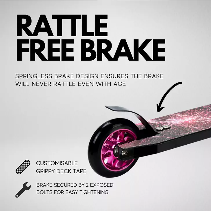 Trotineta de scheme freestyle - Scooter DELUXE Negru, 2 roti