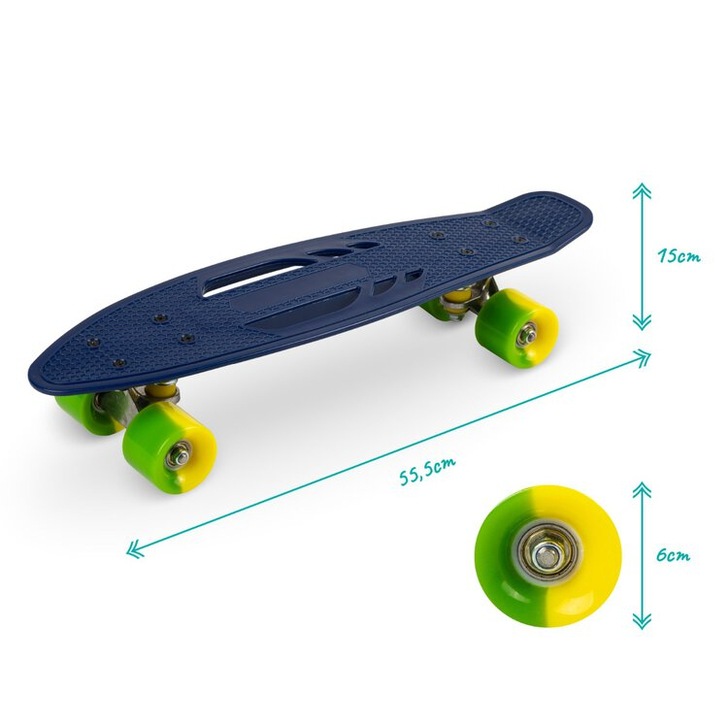 Skateboard copii, Qkids, Galaxy - Lemon