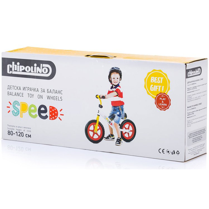 Bicicleta fara pedale Chipolino Speed multicolor