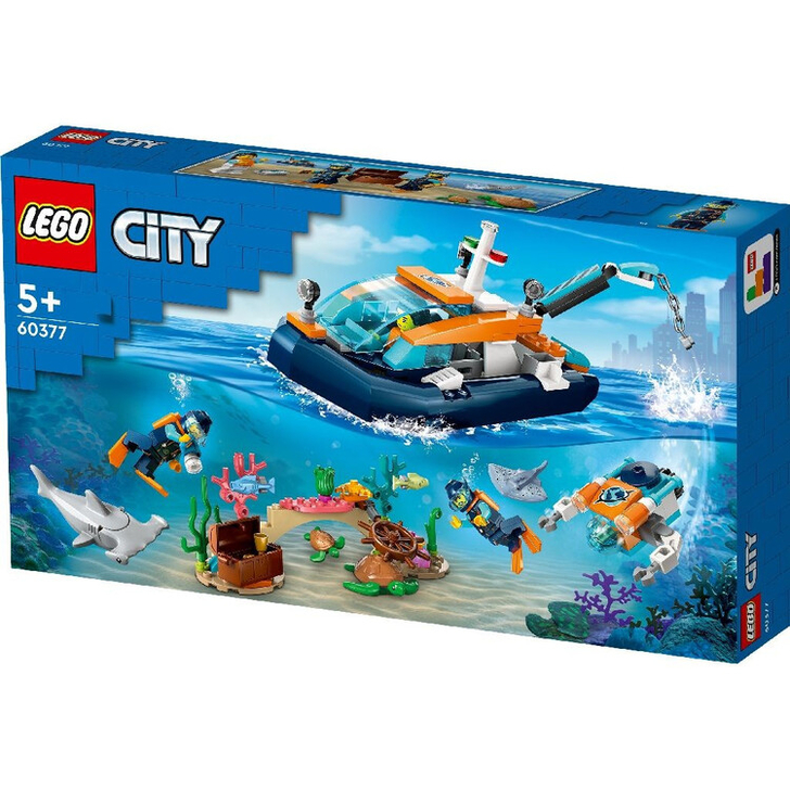 LEGO CITY BARCA PENTRU SCUFUNDARI DE EXPLORARE 60377