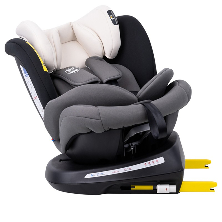 Scaun Auto Tweety Plus DELUXE BUF BOOF MandaraGrey cu Isofix rotativ 360 grade 0 36 kg
