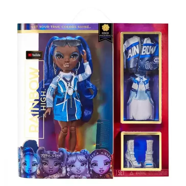Papusa Rainbow High Fashion Doll, S4, Coco Vanderbalt
