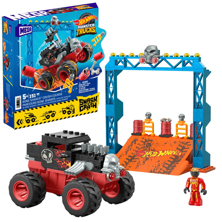 Hot wheels monster jam bone shaker top