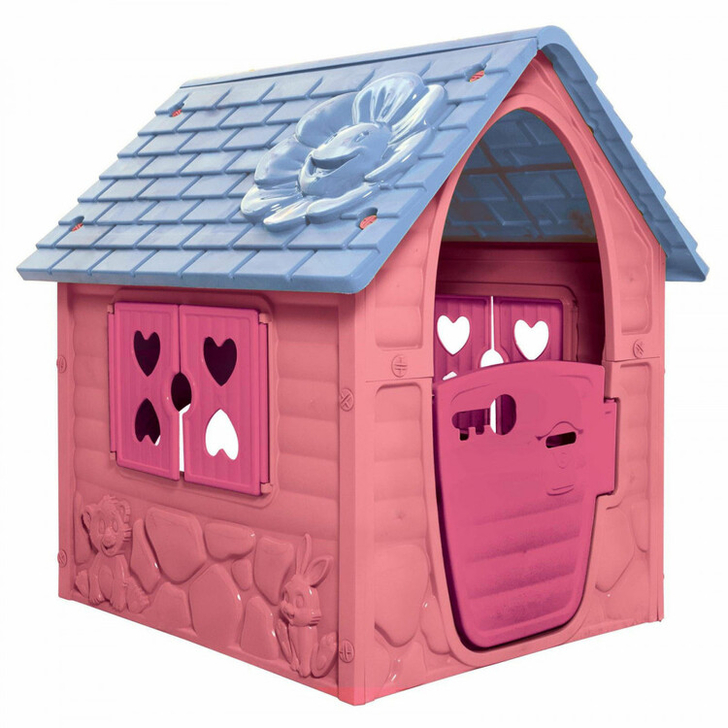 Casuta de joaca pentru copii My First PlayHouse Dohany, roz cu albastru