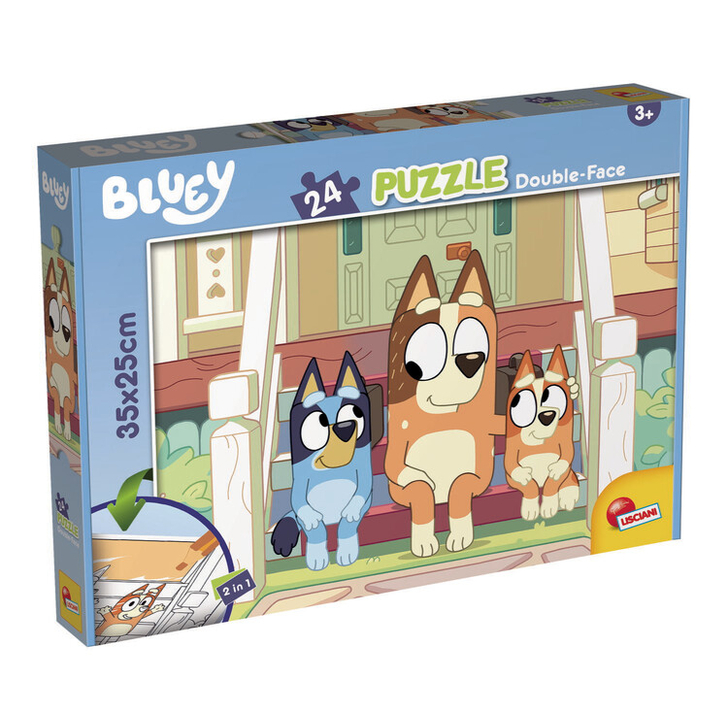 Puzzle de colorat - Bluey & Mr Monkey Jocks (24 piese)