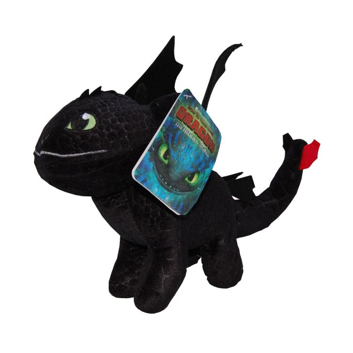 Jucarie din plus Toothless negru, Dragons, 25 cm