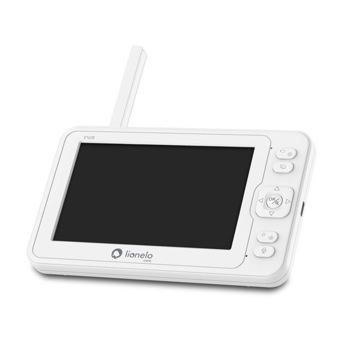 Lionelo - Video monitor Babyline 6.2, Conexiune Wi-Fi, Pana la 8h de functionare, Comunicare bidirectionala, Senzor de temperatura, Alb