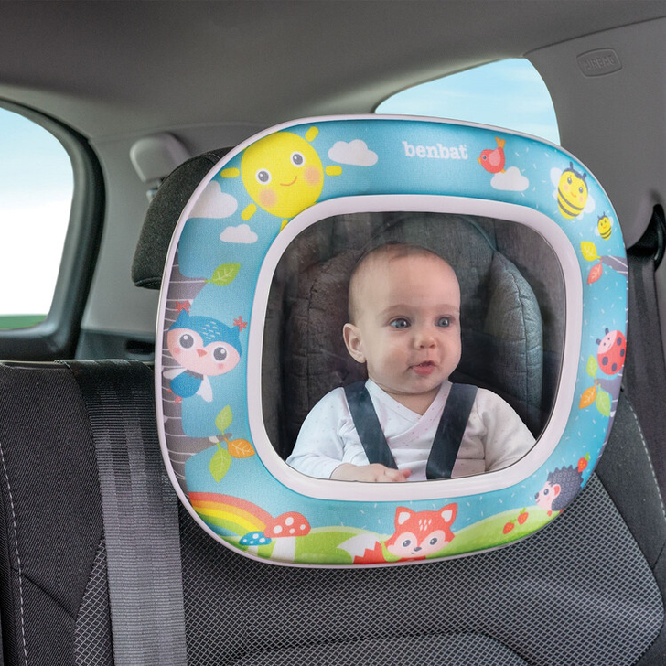 Oglinda muzicala auto pentru supraveghere copil Benbat Forest Fun