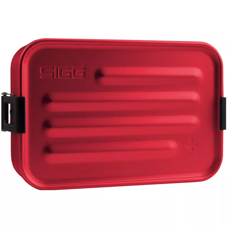 Cutie din aluminiu pentru alimente Plus Red, S
