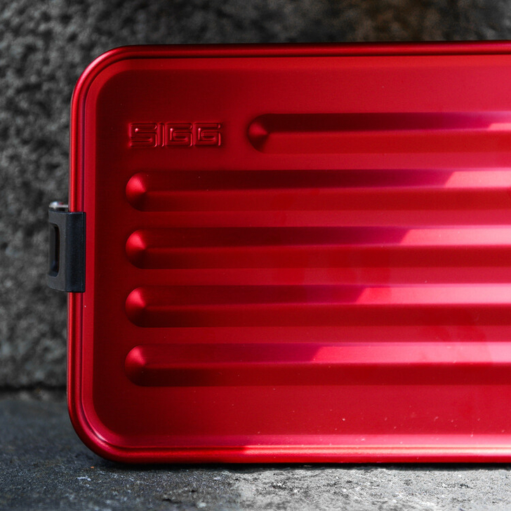 Cutie din aluminiu pentru alimente Plus Red, L