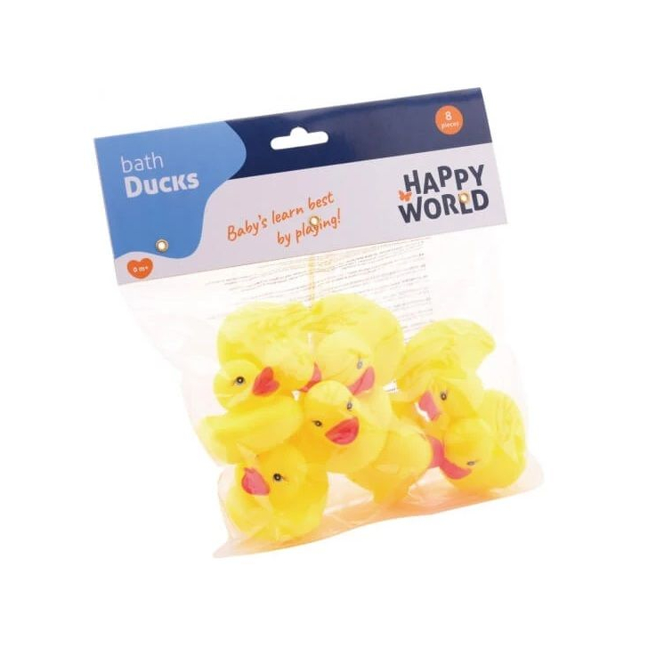 Set 8 ratuste din cauciuc pentru baie, 5.5x5.5x4 cm