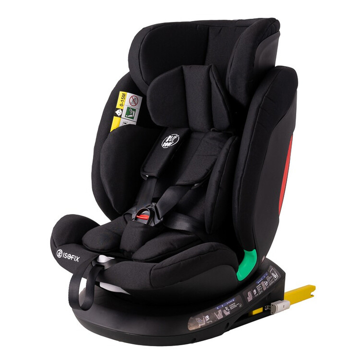 Scaun auto Diamond Deluxe i-Size Buf Boof cu ISOFIX rotativ 360 grade Top Tether 40-150 cm BlackJeans