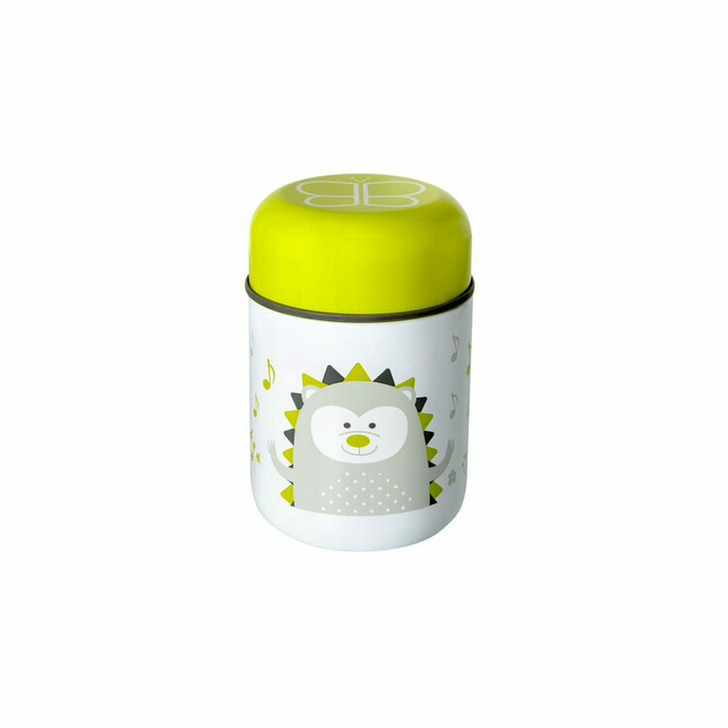 Termos pentru alimente solide, Food, Cu lingurita inclusa, 300 ml, BPA Free, Bbluv, Lime