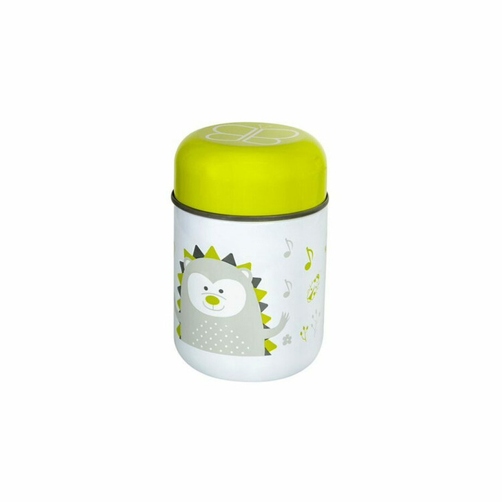Termos pentru alimente solide, Food, Cu lingurita inclusa, 300 ml, BPA Free, Bbluv, Lime