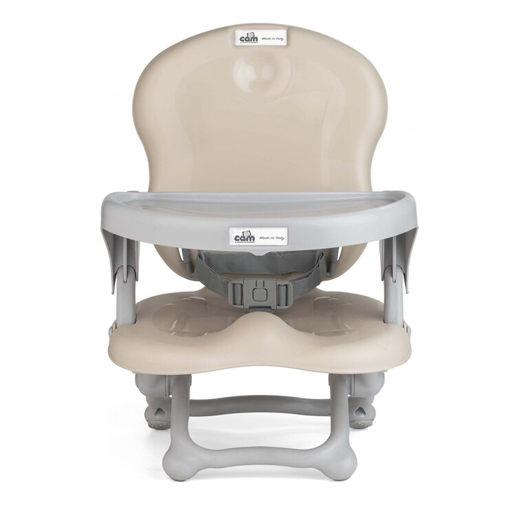 Scaun de Masa CAM Smarty, Inaltime Ajustabila, Varsta 6-36 luni, Pliabil, Centura de Siguranta in 3 Puncte, Bej