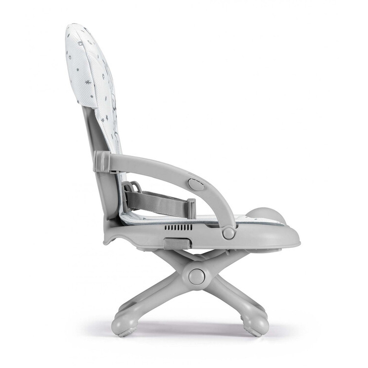 Scaun de Masa CAM Smarty Pop, Inaltime Ajustabila, Varsta 6-36 luni, Pliabil, Centura de Siguranta in 3 Puncte, Bej
