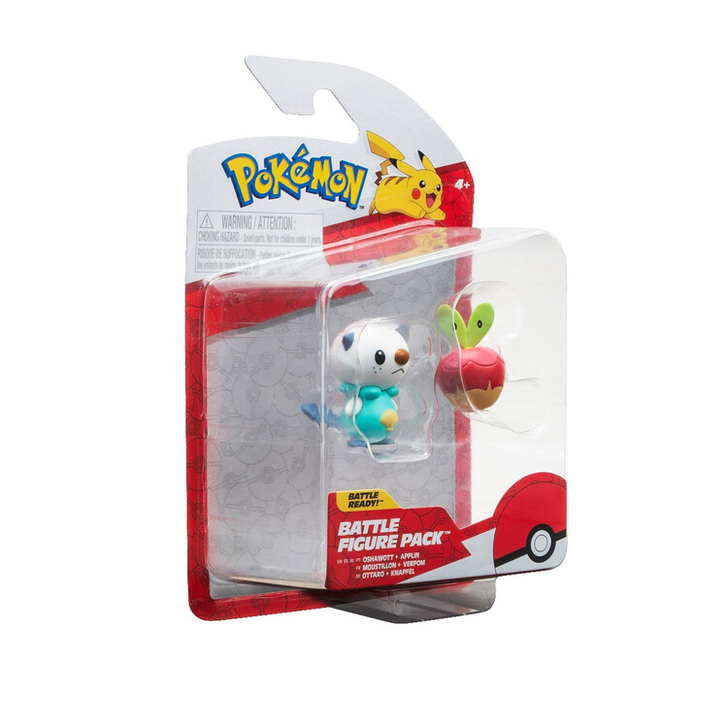 Pokemon - Pachet figurine de actiune, (Applin & Oshawott), 2 buc