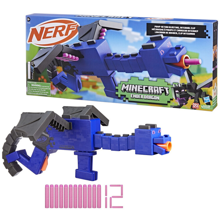 BLASTER NERF MINECRAFT ENDER DRAGON