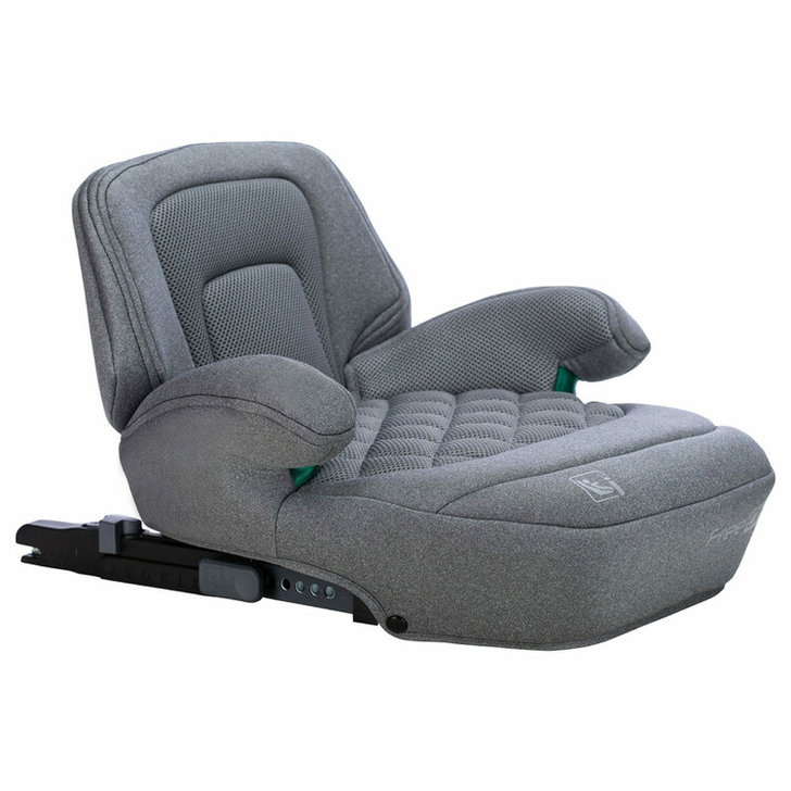 Inaltator auto, Cosmo Plus I-Size, Cu isofix, Cu spatar inaltat si cotiere, Potrivit pentru copiii intre 125 si 150 cm sau intre 25 si 36 Kg, FreeON, Conform cu standardul european de securitate ECE R129, Gray