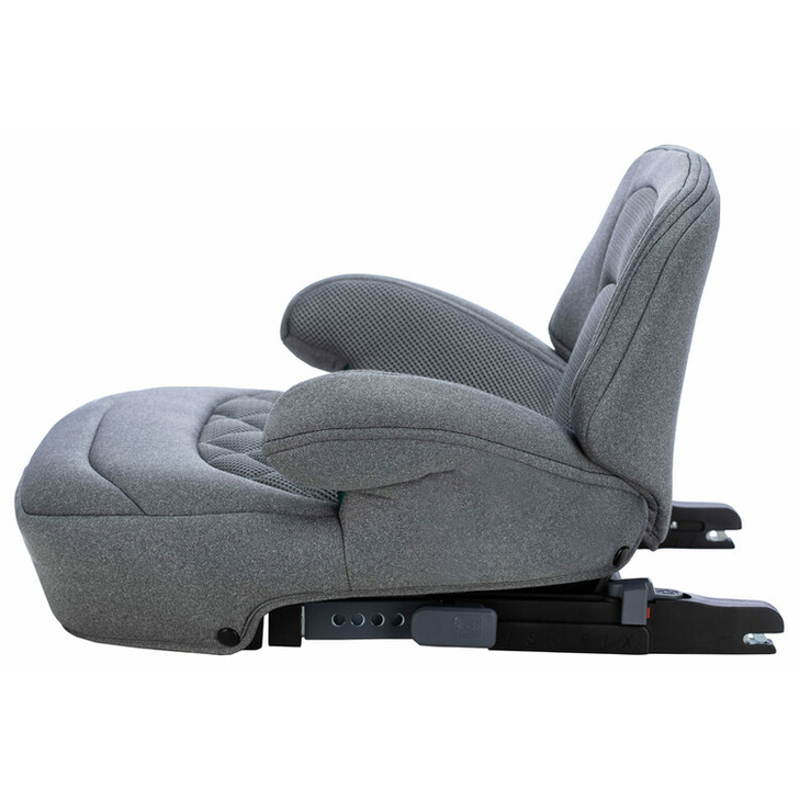 Inaltator auto, Cosmo Plus I-Size, Cu isofix, Cu spatar inaltat si cotiere, Potrivit pentru copiii intre 125 si 150 cm sau intre 25 si 36 Kg, FreeON, Conform cu standardul european de securitate ECE R129, Gray
