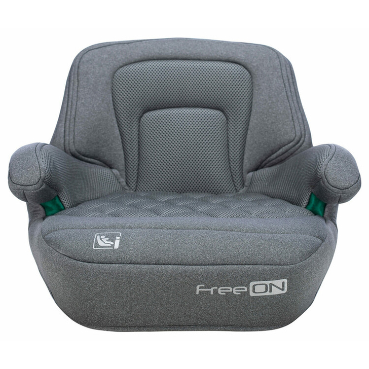 Inaltator auto, Cosmo Plus I-Size, Cu isofix, Cu spatar inaltat si cotiere, Potrivit pentru copiii intre 125 si 150 cm sau intre 25 si 36 Kg, FreeON, Conform cu standardul european de securitate ECE R129, Gray