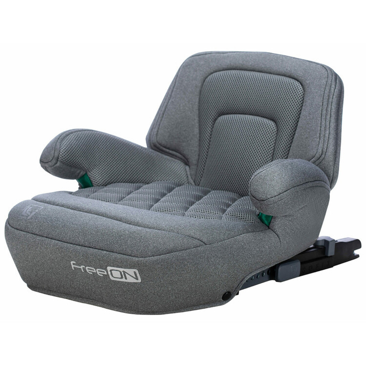 Inaltator auto, Cosmo Plus I-Size, Cu isofix, Cu spatar inaltat si cotiere, Potrivit pentru copiii intre 125 si 150 cm sau intre 25 si 36 Kg, FreeON, Conform cu standardul european de securitate ECE R129, Gray
