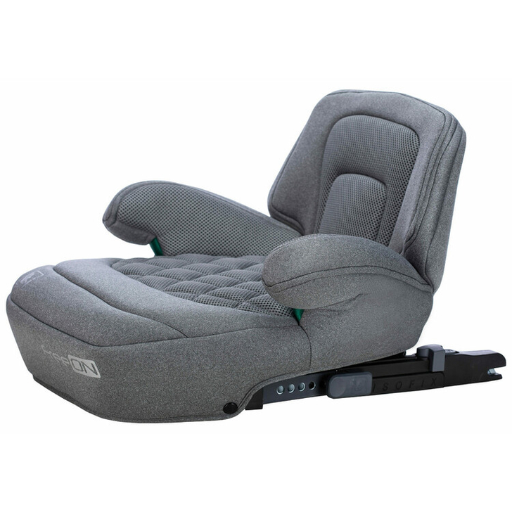Inaltator auto, Cosmo Plus I-Size, Cu isofix, Cu spatar inaltat si cotiere, Potrivit pentru copiii intre 125 si 150 cm sau intre 25 si 36 Kg, FreeON, Conform cu standardul european de securitate ECE R129, Gray