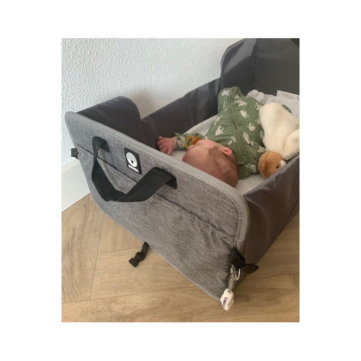 Patut pliabil compact de calatorie Dooky TRAVELLER Grey Melange