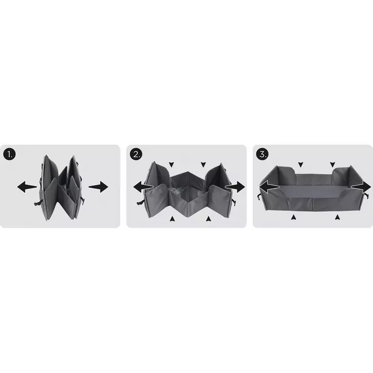 Patut pliabil compact de calatorie Dooky TRAVELLER Grey Melange