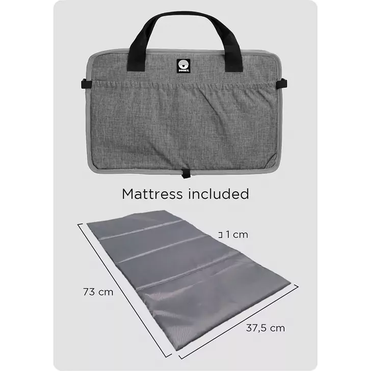 Patut pliabil compact de calatorie Dooky TRAVELLER Grey Melange